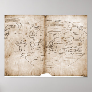Póster Mapa do Vinland