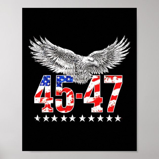 Poster Mapa Eleitoral Trump Escorregando Mapa Vermelho da (Frente)
