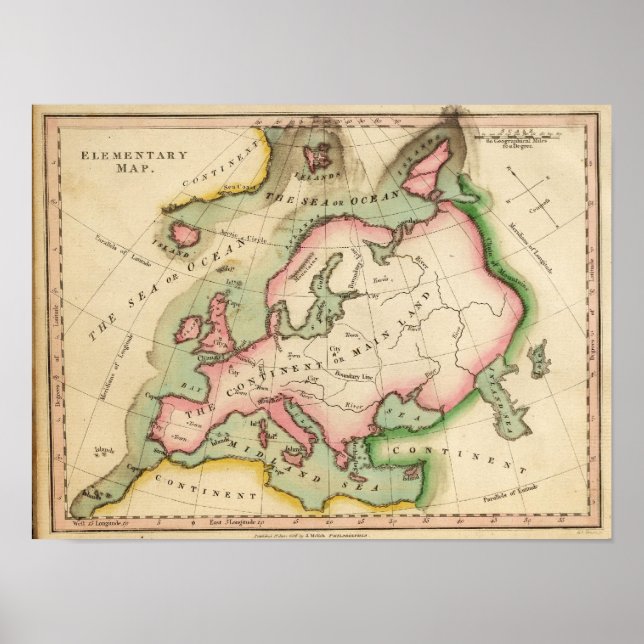 Póster Mapa Elementar (Frente)