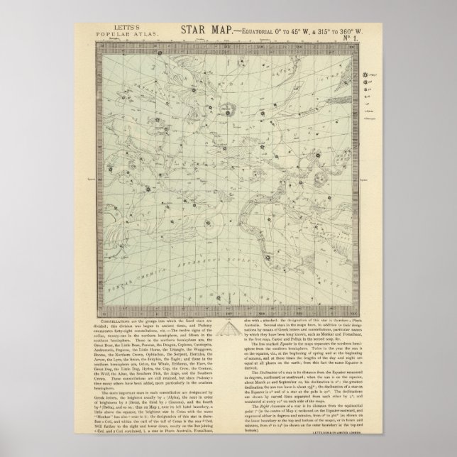 Póster Mapa estelar 2 (Frente)