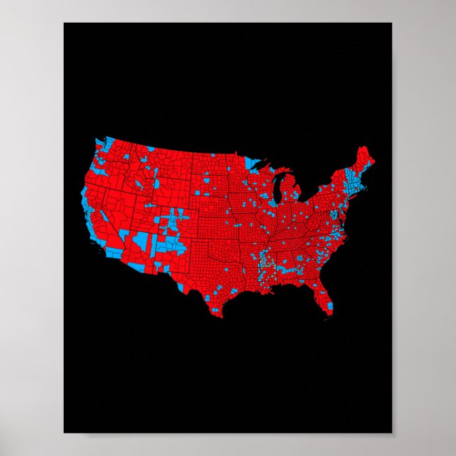 Poster Mapa Exato Dos Resultados Das Eleições 2024 1 (Frente)