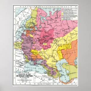 PÓSTER MAPA: EXPANSÃO DE RÚSSIA