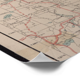 Poster Mapa Florestal Nacional Superior de 1928 - BWCA