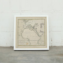 Mapa Geográfico Francês Da África Europa