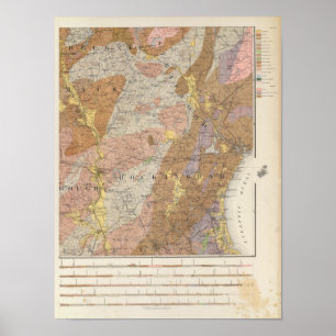 Póster Mapa Geological de New Hampshire 4