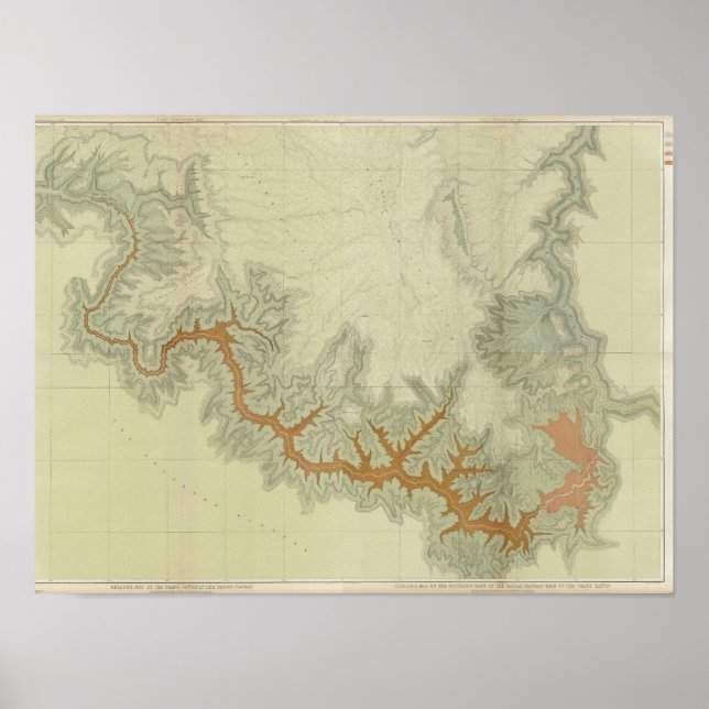 Poster Mapa Geológico Composto do Planalto do Kaibab (Frente)