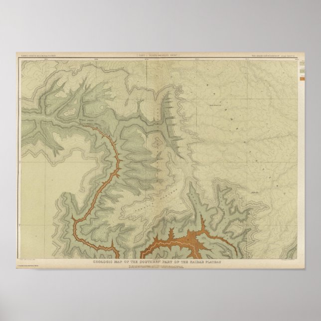 Póster Mapa Geológico Do Sul (Frente)