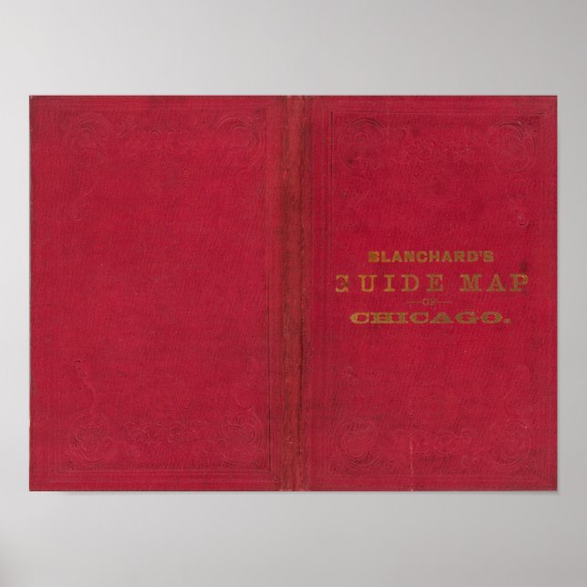 Póster Mapa-guia de Chicago de Blanchard 2 (Frente)