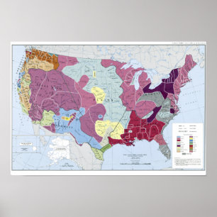POSTER MAPA: INDIANOS AMERICANOS