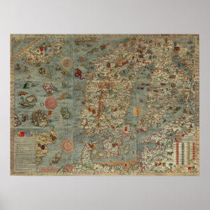 Poster Mapa Marinho 1538