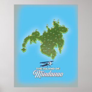 Poster Mapa Mindanao