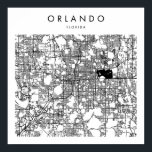 Poster Mapa Mínimo das Ruas Modernas de Orlando Florida<br><div class="desc">Mapa Mínimo das Ruas Modernas de Orlando Florida</div>