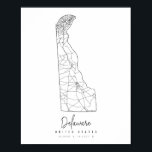 Poster Mapa Mínimo de Ruas Delaware<br><div class="desc">Mapa Mínimo de Ruas Delaware</div>