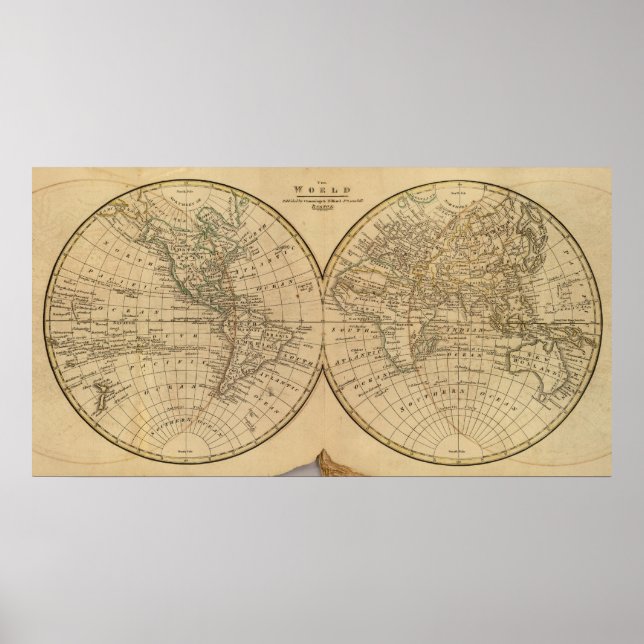 Póster Mapa Mundial 2 (Frente)