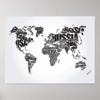 Mapa Mundial da Tipografia