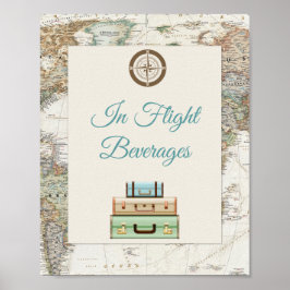 Poster Mapa Mundial de Viagens do Adventure Awaits Modern