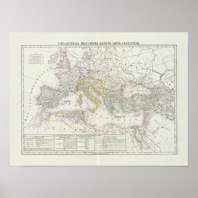 Poster Mapa Mundial do Hemisfério Oriental (Frente)