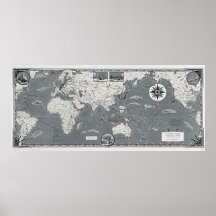 Mapa Mundial Negro E Branco Mapa Total Da Guerra