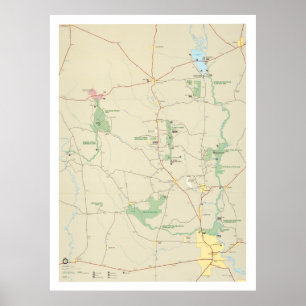 Poster Mapa Nacional das Conservas do Grande Thicket (199