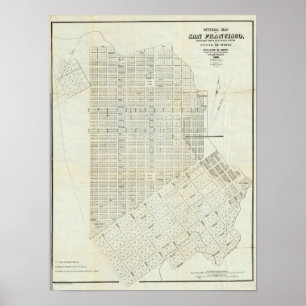 Póster Mapa oficial de San Francisco