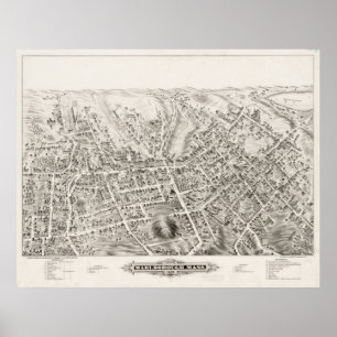 Poster Mapa Pictórico Vintage de MÃES de Marlborough (187