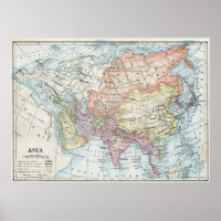 Mapa político da Ásia (1916)