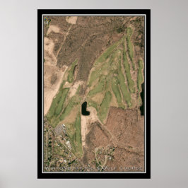 Poster Mapa por Satélite do Curso de Golfe do Colinas Win