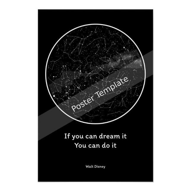 Póster mapa poster (Frente)