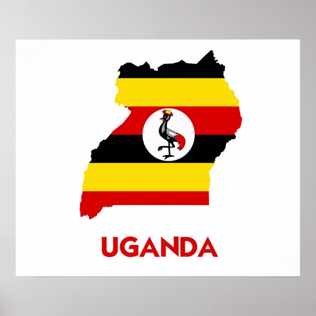 PÓSTER MAPA UGANDA (Frente)
