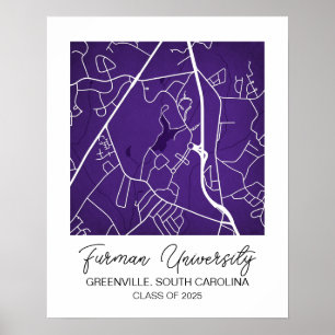 Poster Mapa Universitário Personalizado, mapa personaliza
