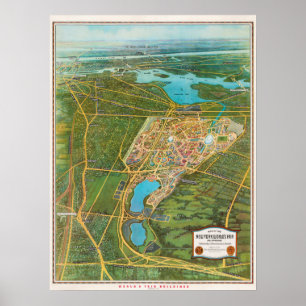 Poster Mapa Vintage De Nova Iorque