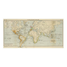 Mapa Vintage do Mundo (1911) 2