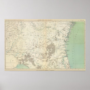 Póster Mapa X do Gen