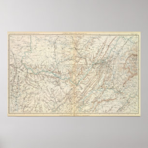 Póster Mapa XIV do Gen