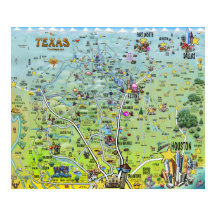 Mapas de diversão do Texas