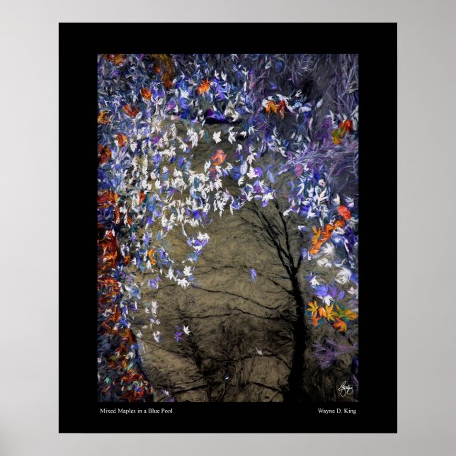 Poster Mapeamentos mistos em uma Piscina de outono (Frente)