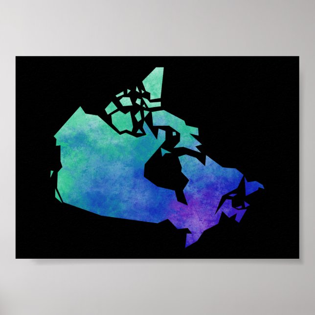 Poster Mapear Canadá (Frente)