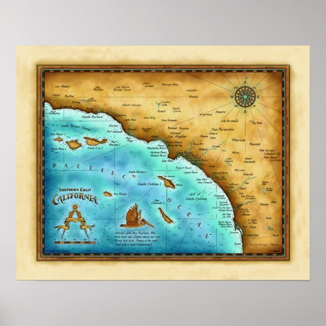 Póster Mapeie Assim. Cal Blue water (Frente)