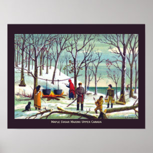 Poster Maple Syrup Sugar Fazer Upper Canada
