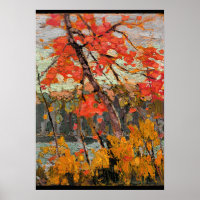 Maple torcido, pintura de arte fina