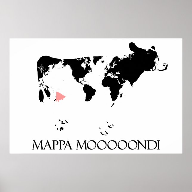 Poster Mappa Moooondi (Frente)