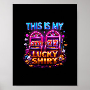 Poster Máquina Caça-Níqueis Cassino Sortudo Las Vegas Ama