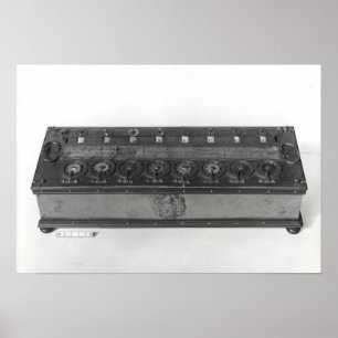 Póster Máquina calculadora inventada