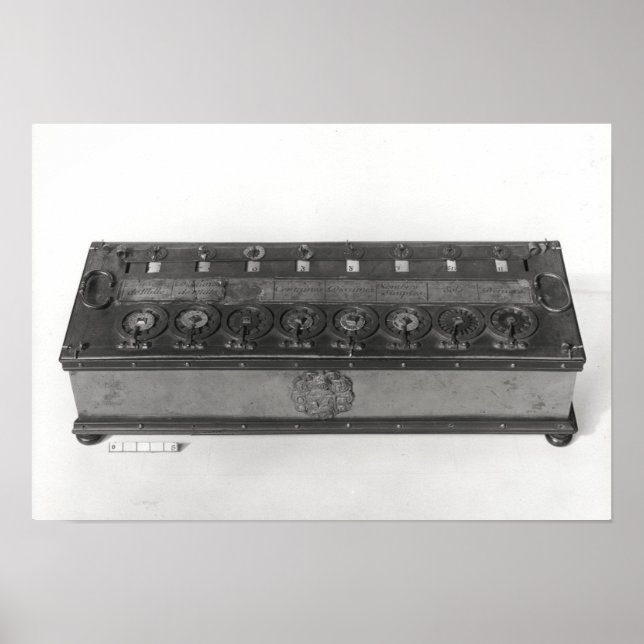 Póster Máquina de Cálculo inventada (Frente)