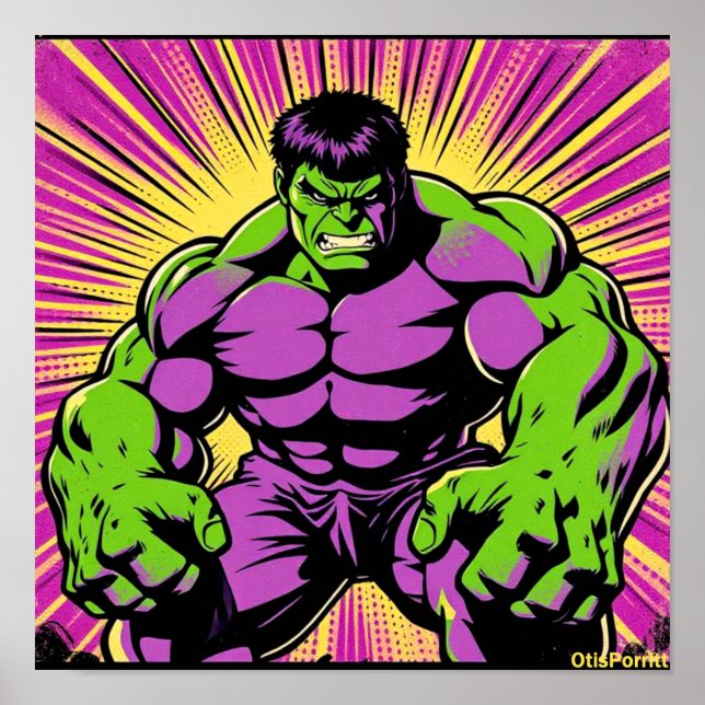 POSTER MÁQUINA DE COMBATE VERDE MALVADA (Frente)