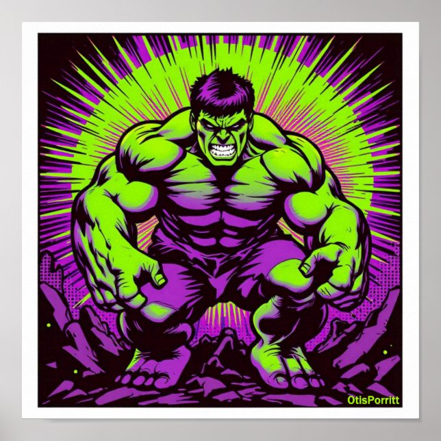 POSTER MÁQUINA DE COMBATE VERDE MÉDIO-2 (Frente)