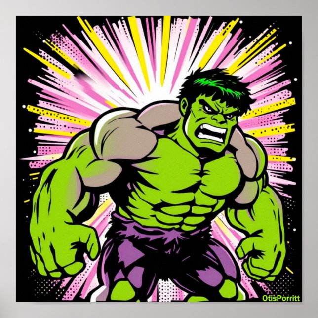 POSTER MÁQUINA DE COMBATE VERDE MÉDIO-3 (Frente)