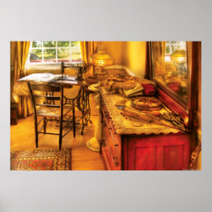 Póster Máquina de costura - a sala Sewing