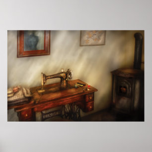 Poster Máquina de costura - Sewing em uma sala acolhedor