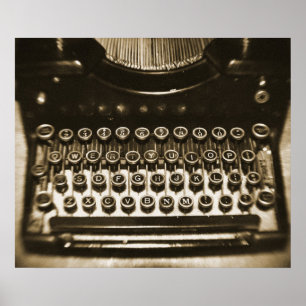 Poster Máquina de escrever